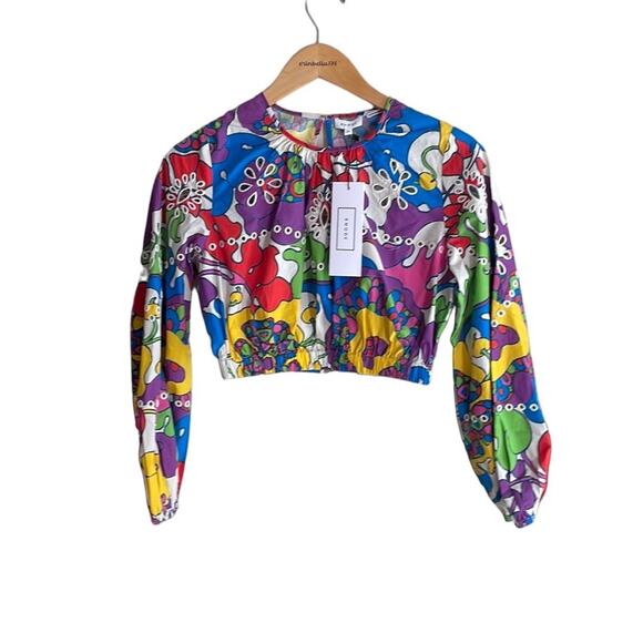 Rhode Adeline Top Woodstock Floral Rainbow - Picture 2 of 14